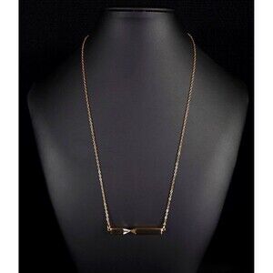 India Hicks The Oblique Necklace Womens Gold Tone Bar Jewelry Retired